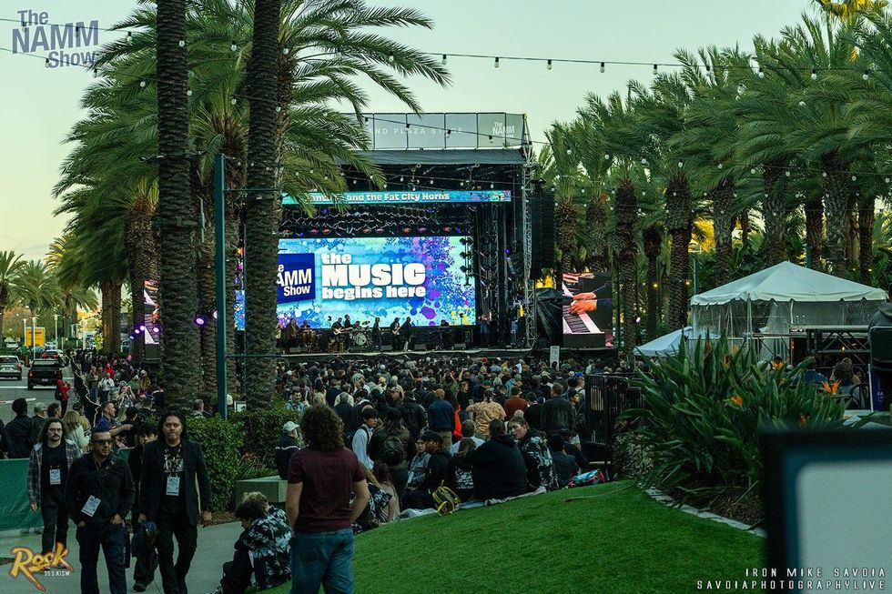 Outdoor music stage - NAMM Show - Anaheim, CA Convention Center 1/24/26