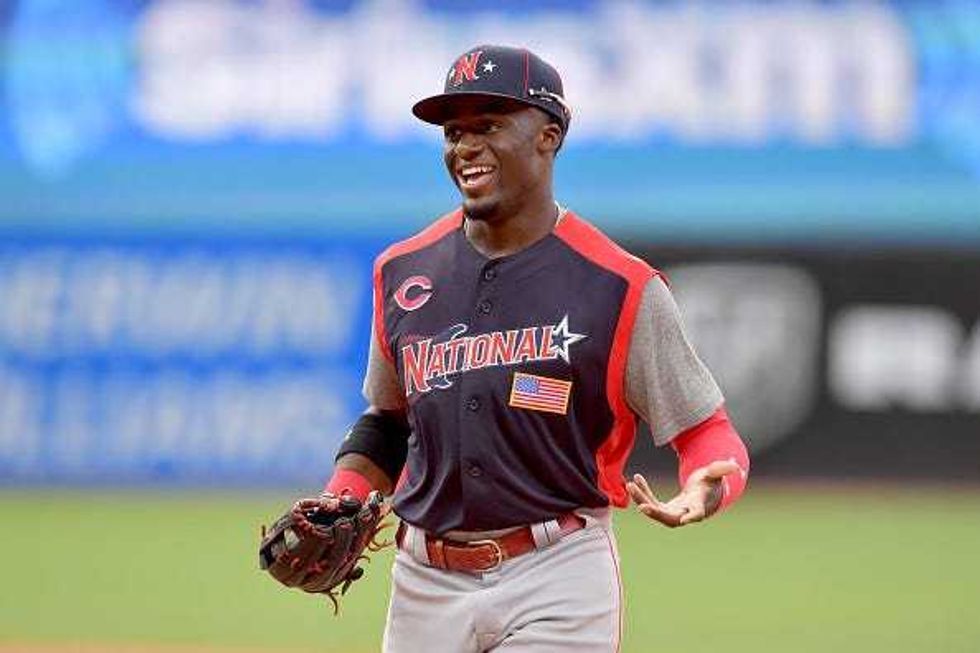 Outfield prospect Taylor Trammell at the All-Star game.