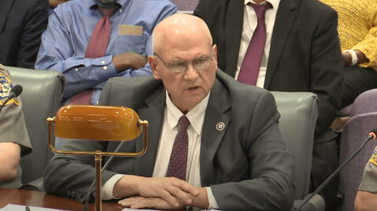Outgoing Connecticut public safety commissioner James Rovella