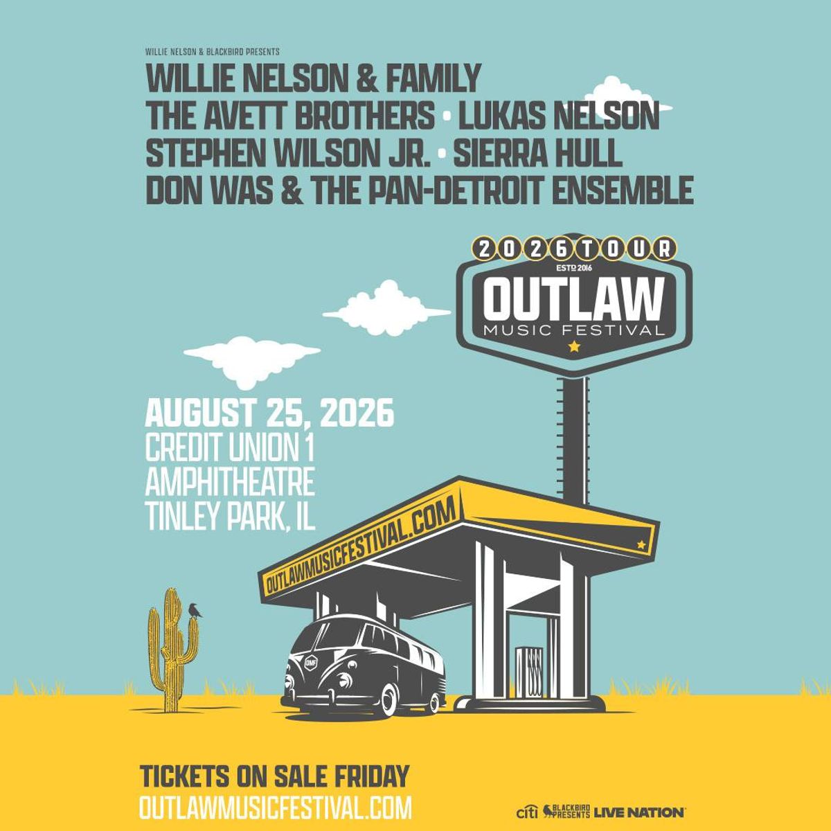 Outlaw Music Festival Smart Quiz ticket giveaway 4/13-4/17