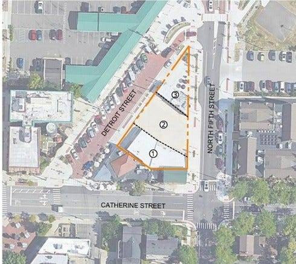 Outline of property to be redeveloped