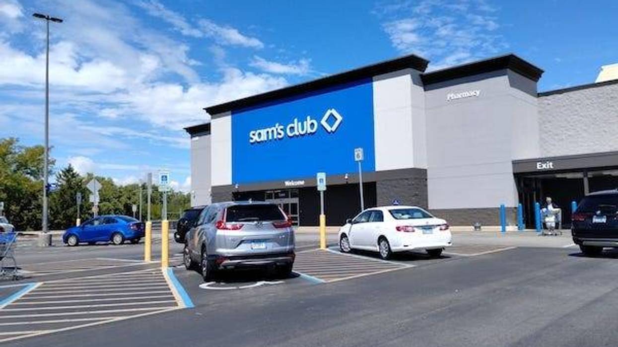 Outside a Sam’s Club store