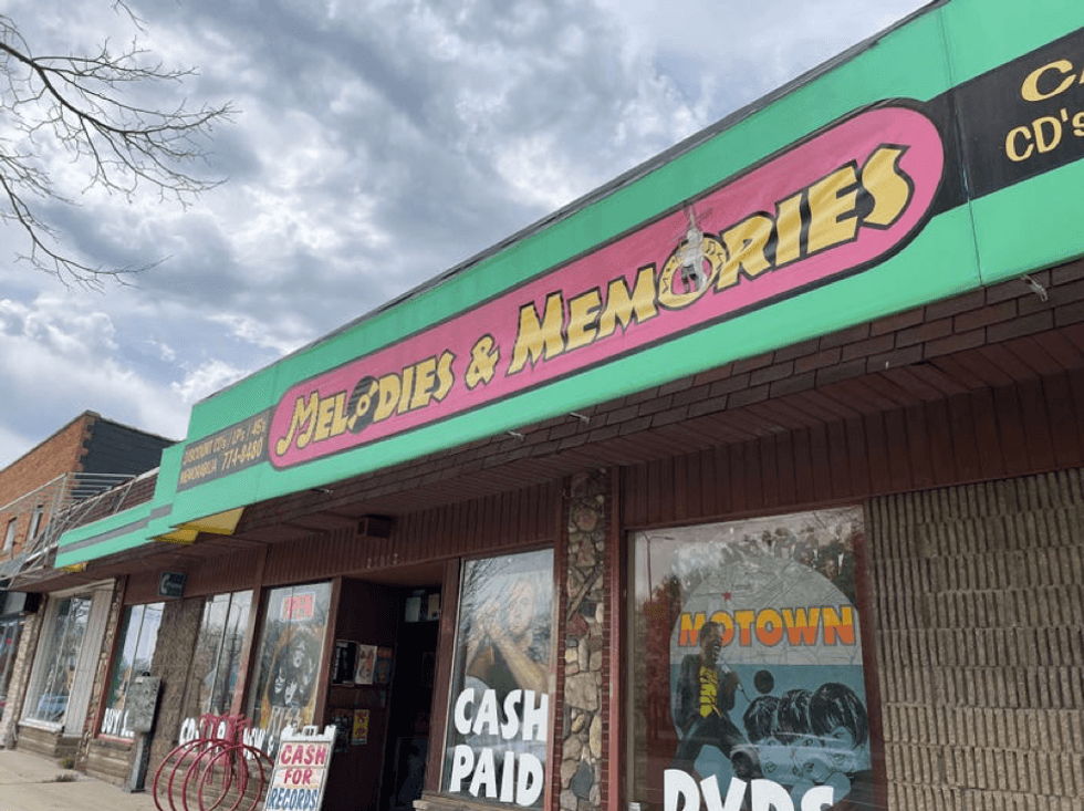 Outside Melodies & Memories in Eastpointe, Mich.