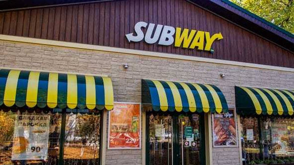 Outside of Subway restaurant