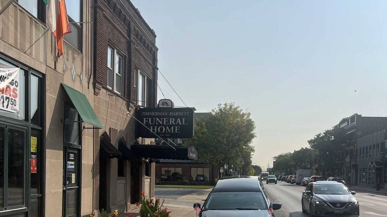 outside Zimmerman-Harnett Funeral Home