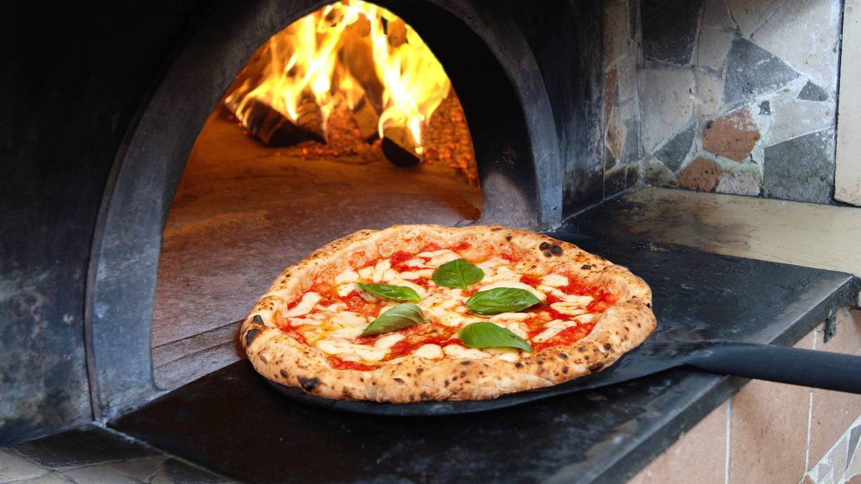 Oven fired pizza