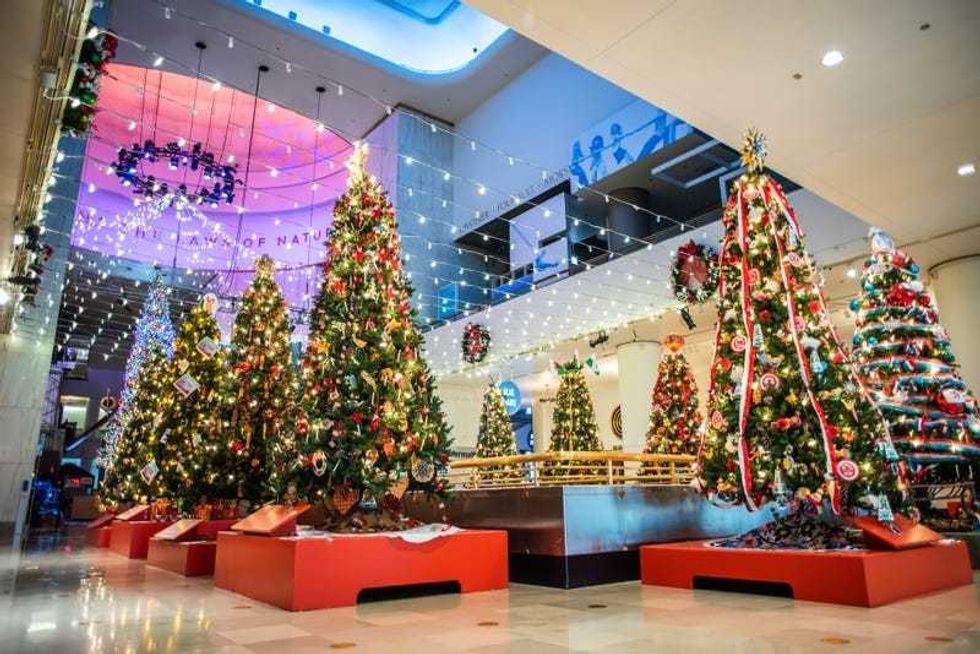 Over 50 trees and displays are decorated by volunteers from Chicago area communities.