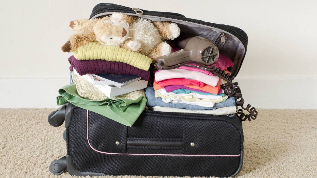 Over-Packed Suitcase
