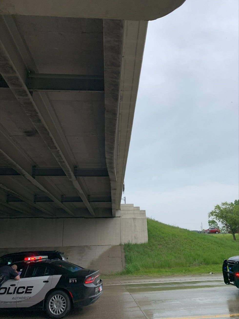 overpass damaged