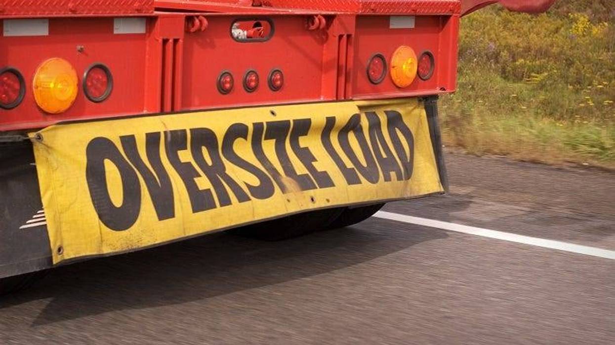 Oversize Load sign