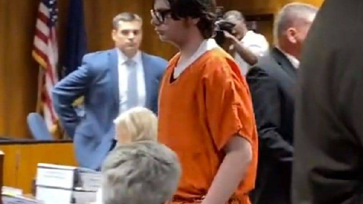 Oxford High School shooter Ethan Crumbley in courtroom
