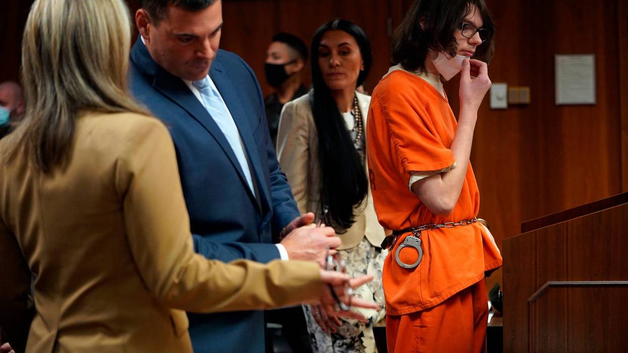 Oxford High School shooting suspect Ethan Crumbley pleads guilty for his role in the school shooting that occurred on November 30, 2021, during his appearance at the Oakland County Circuit Court in Pontiac on Monday, October 24, 2022