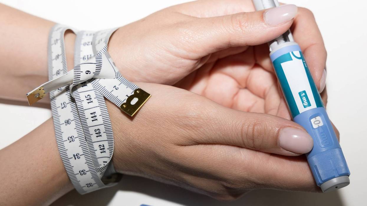 Ozempic weight loss medication and diet control concept