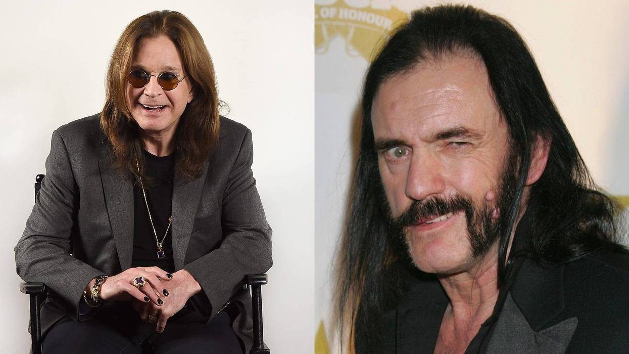 Ozzy Osbourne and Lemmy Kilmister
