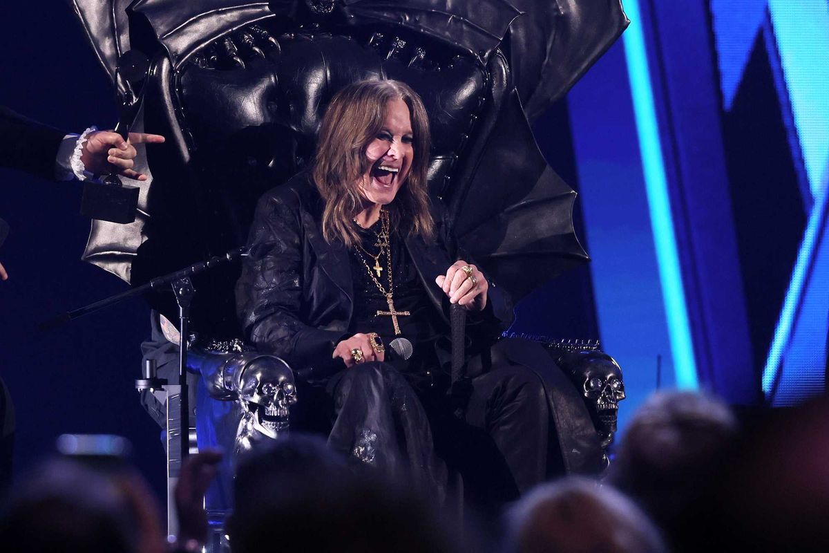 Ozzy Osbourne speaks onstage during the 2024 Rock & Roll Hall of Fame Induction Ceremony streaming on Disney+ at Rocket Mortgage Fieldhouse on October 19, 2024 in Cleveland, Ohio.