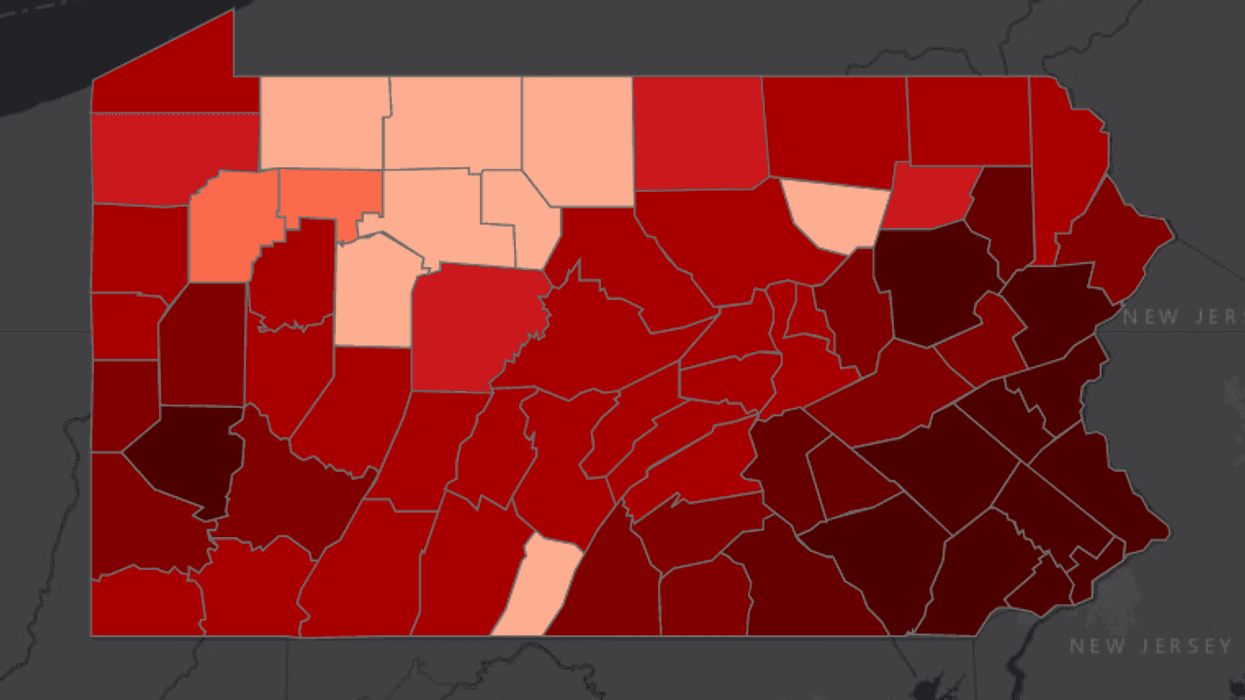 PA Coronavirus Map for April 27, 2020