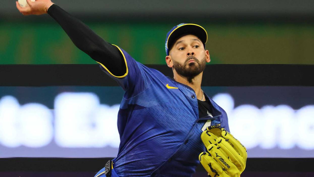 Pablo López #49 of the Minnesota Twins pitches in the first inning against the Baltimore Orioles at Target Field on September 27, 2024 in Minneapolis, Minnesota.