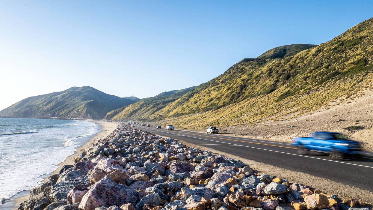 Pacific Coast Highway and Point Mugu in Malibu, California