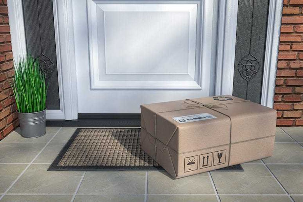 Package sitting on porch