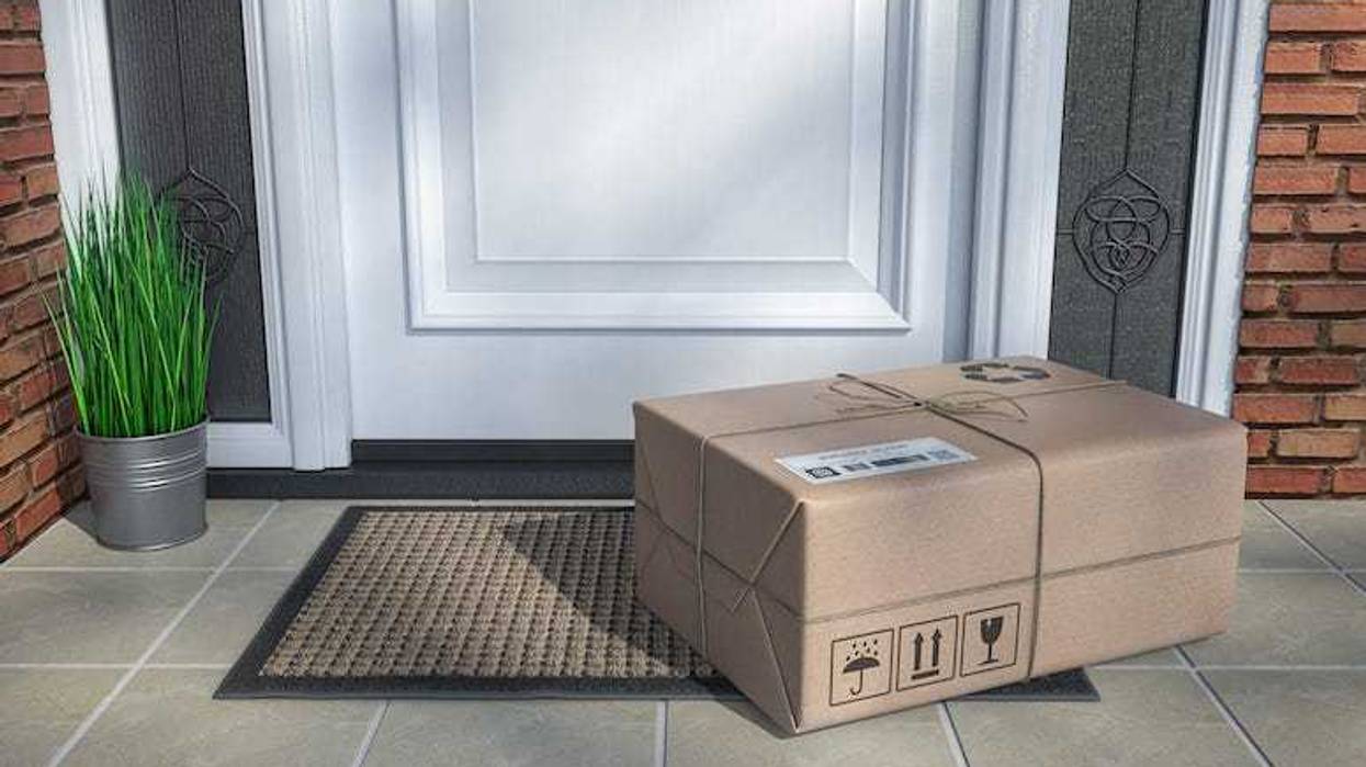 Package sitting on porch