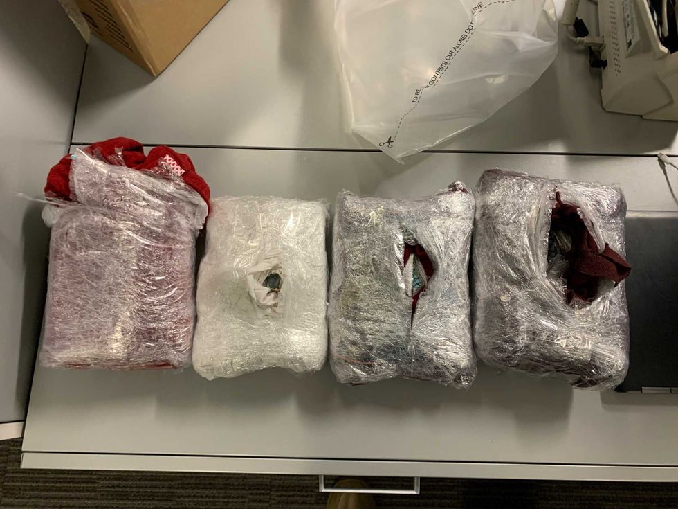Packages recovered during investigation.