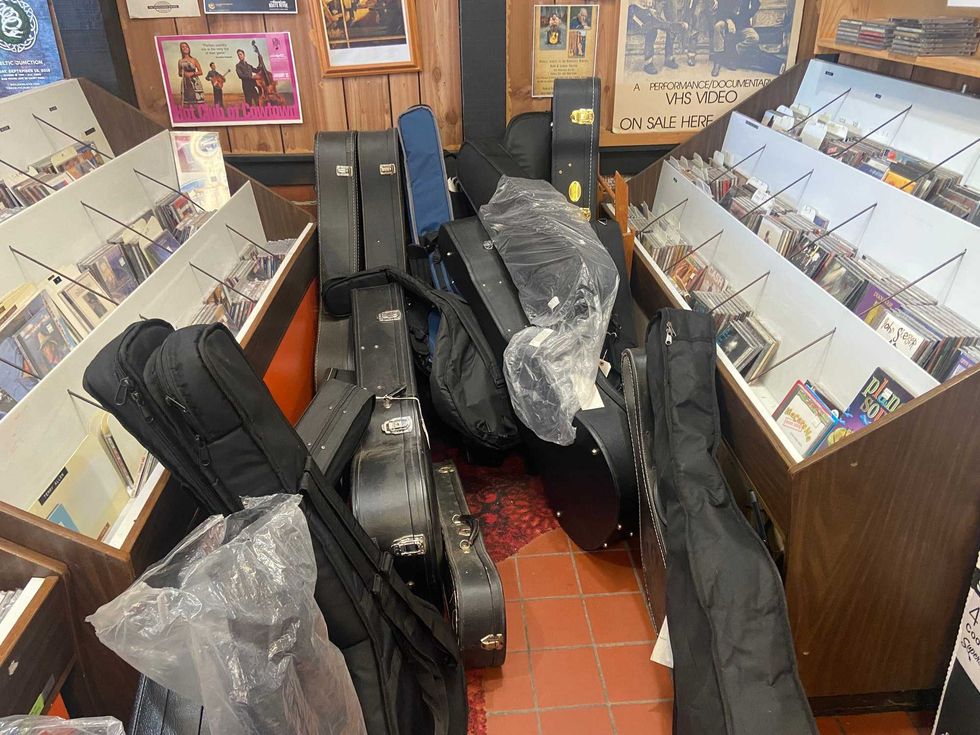 Packing up the goods at Homestead Pickin