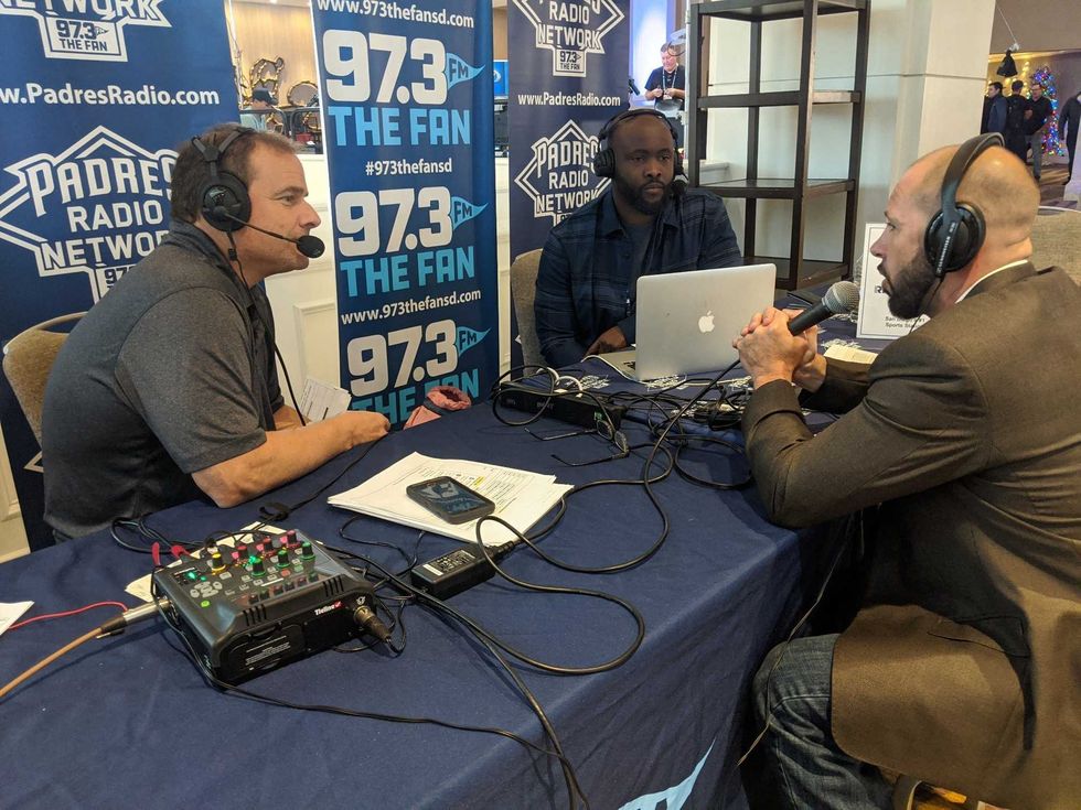 Padres Manager Jayce Tingler With Gwynn & Chris