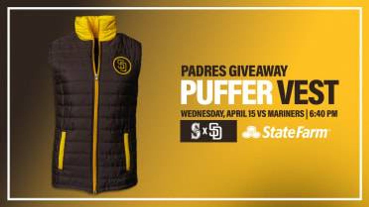 Padres puffer vest