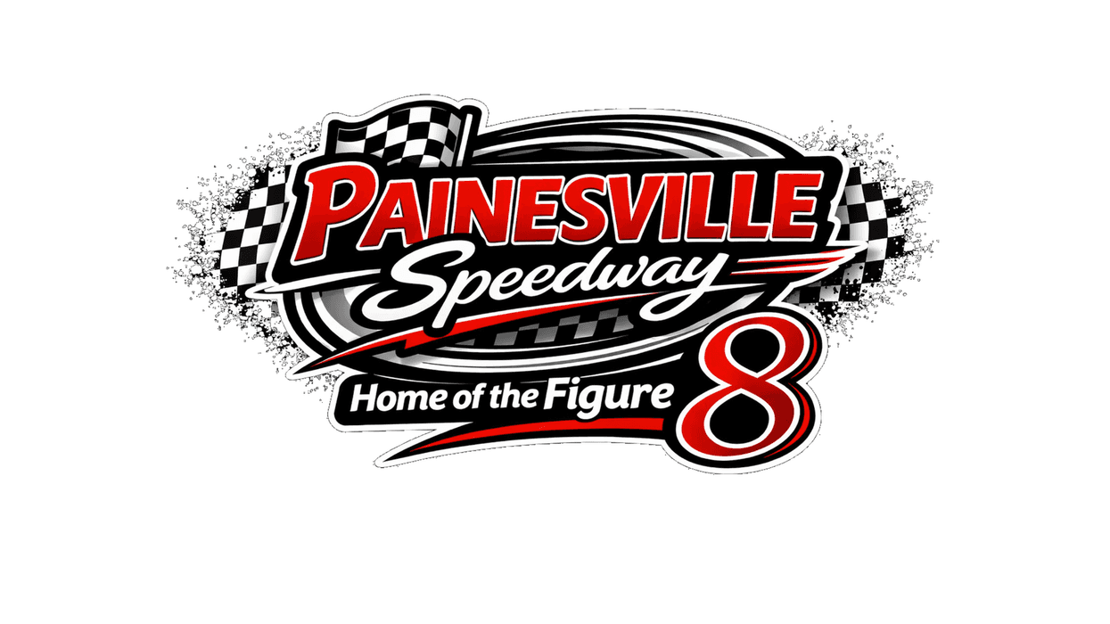 Painesville Speedway logo with home of the figure 8