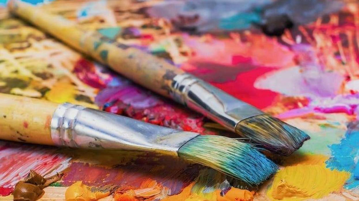 Paint, Brushes, Palette, Oil Paint