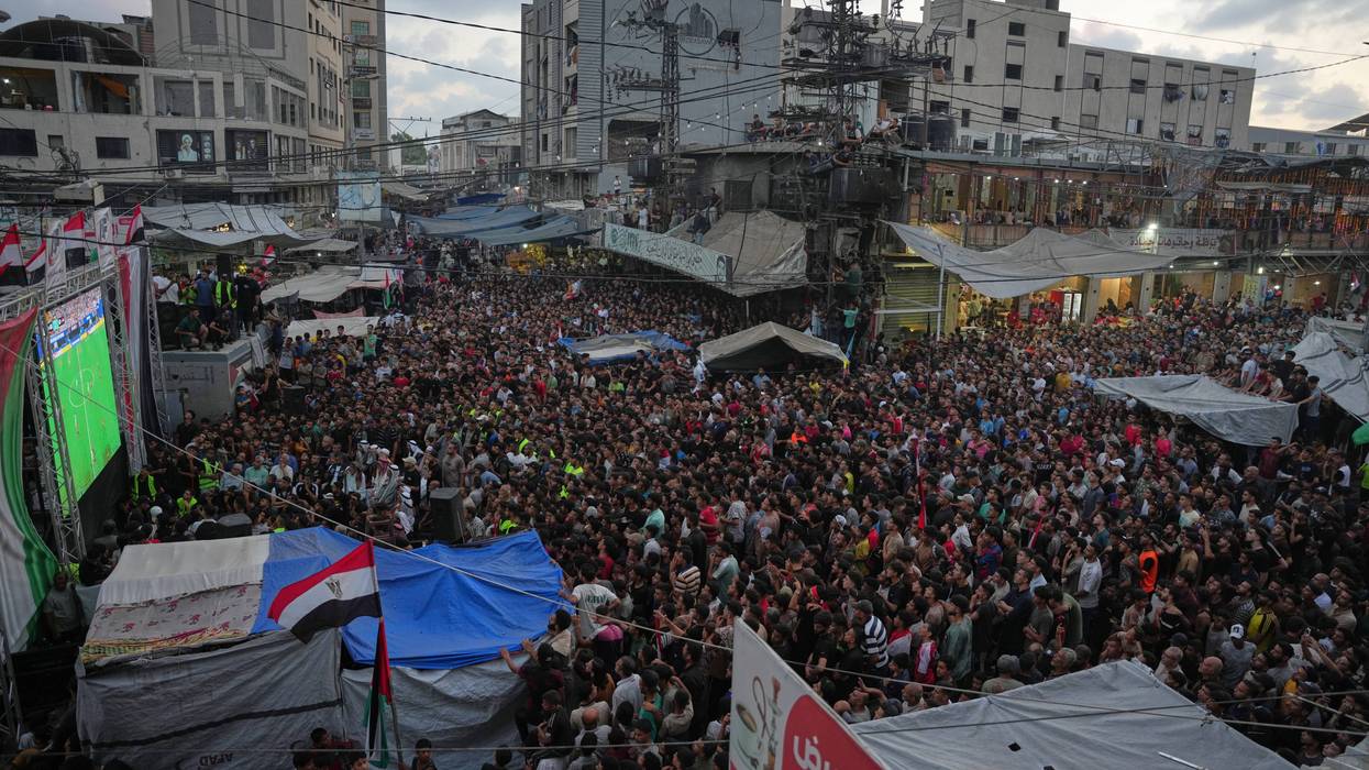 Palestinians Gaza WCup Soccer Reaction