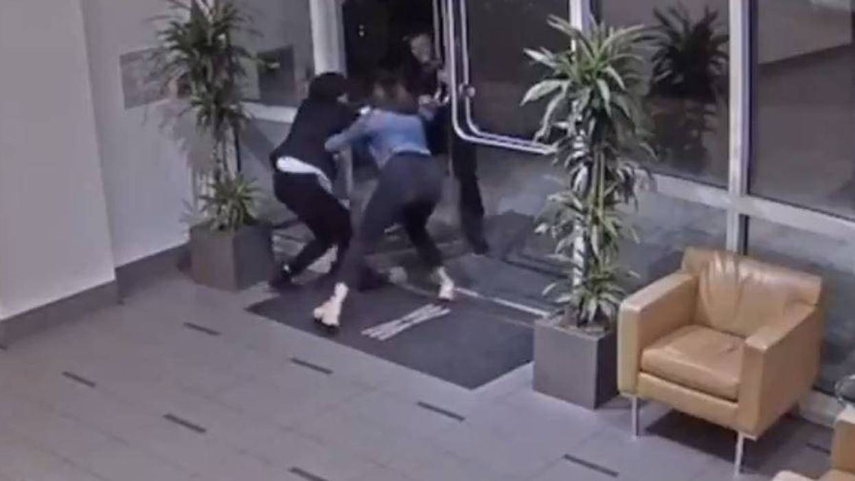 Paneez Kosarianfard on Aug. 14, 2019 tweeted the surveillance footage showing the suspect who attacked her outside of her condo building near the Embarcadero.