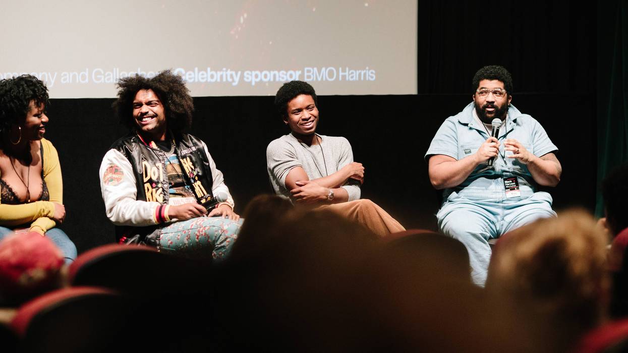 Panelists speak at the Black Harvest Film Festival.