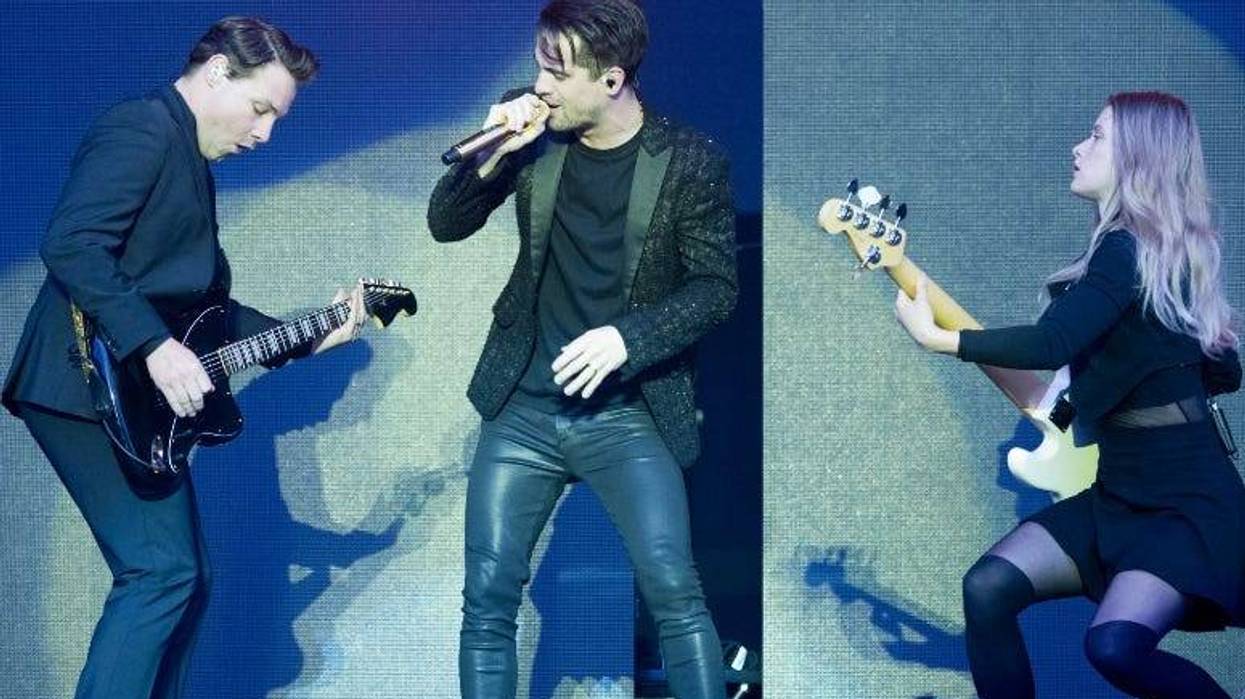 Panic! At The Disco performs on stage on day 3 of Leeds Festival on 26 August, 2018