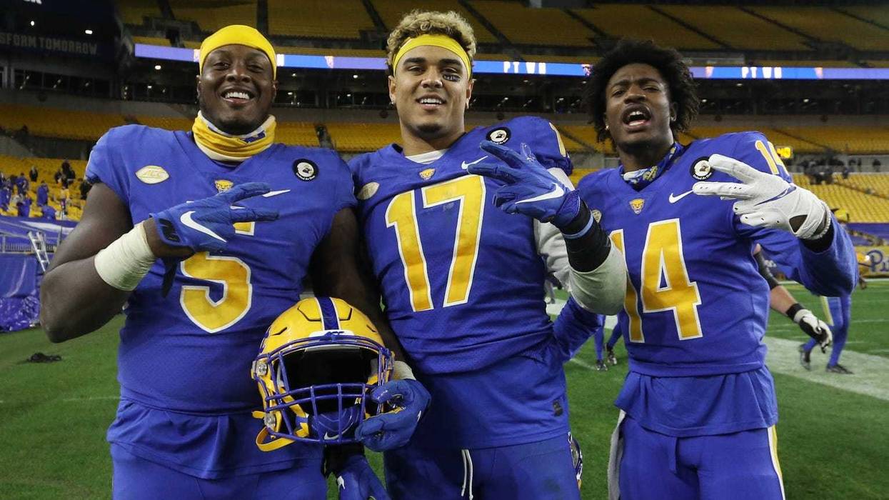 Panthers celebrate after a win