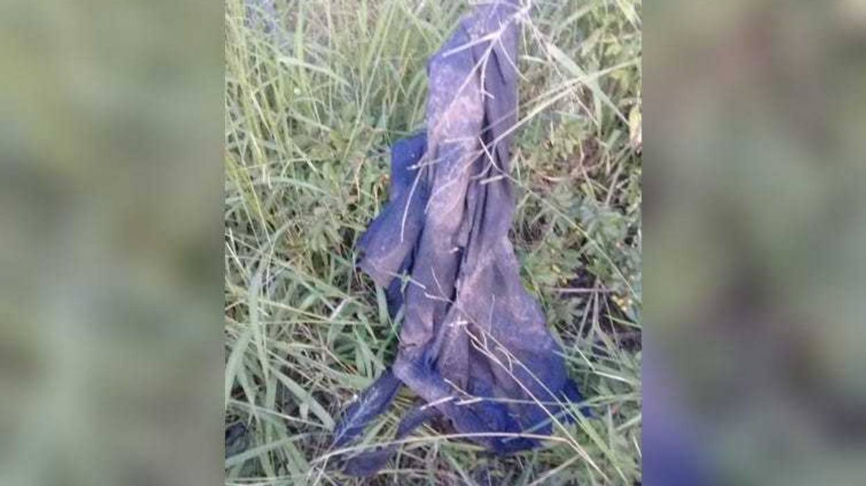 Pants recovered after a suspected poacher was killed by animals in South Africa.