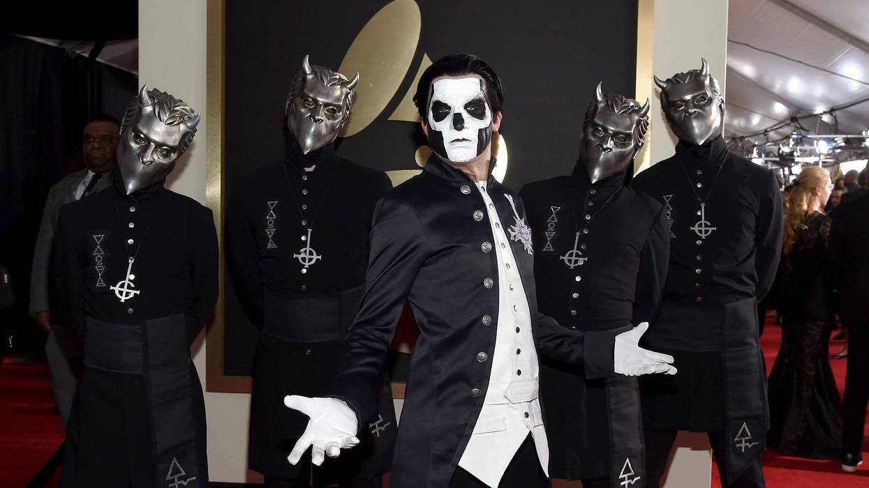 Papa Emeritus III and fellow members of Ghost