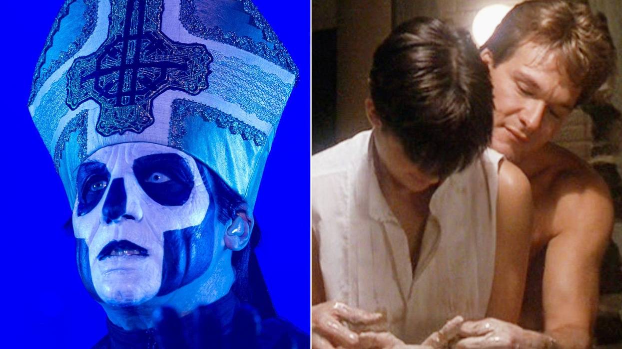 Papa Emeritus III of Ghost, Demi Moore and Patrick Swayze in 'Ghost'