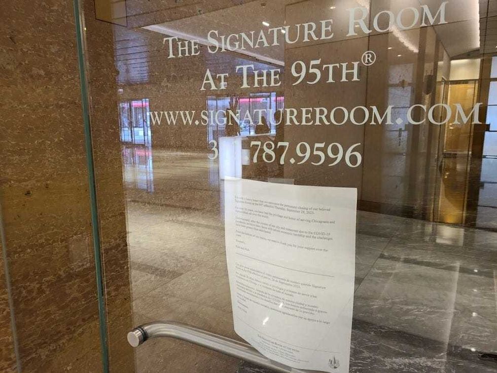 paper taped to window