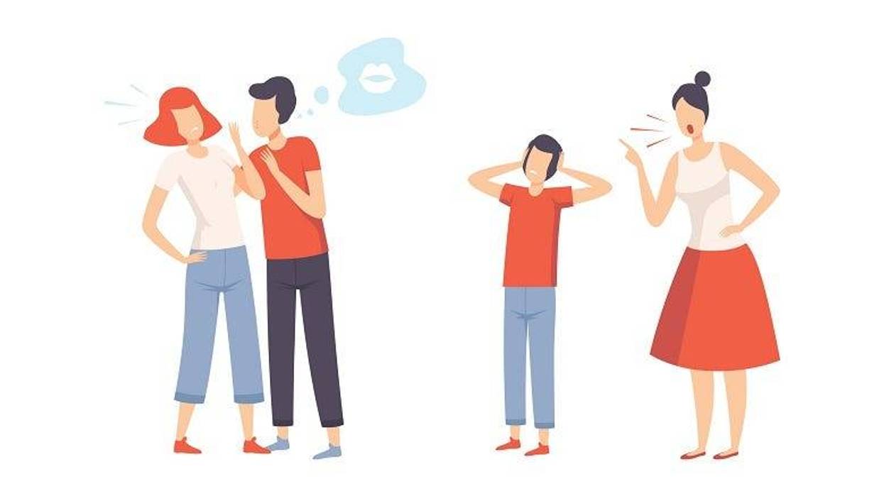 Parents yelling at kids