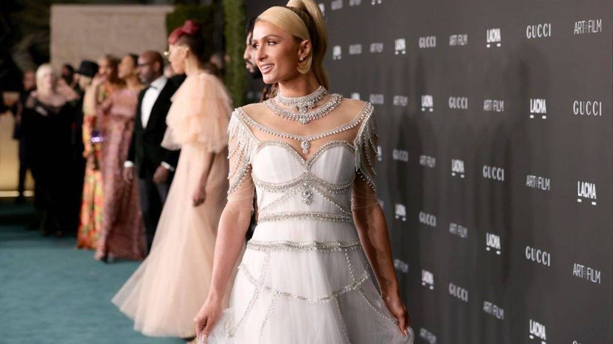 Paris Hilton attends the 10th Annual LACMA ART+FILM GALA honoring Amy Sherald, Kehinde Wiley, and Steven Spielberg presented by Gucci at Los Angeles County Museum of Art on November 06, 2021 in Los Angeles, California