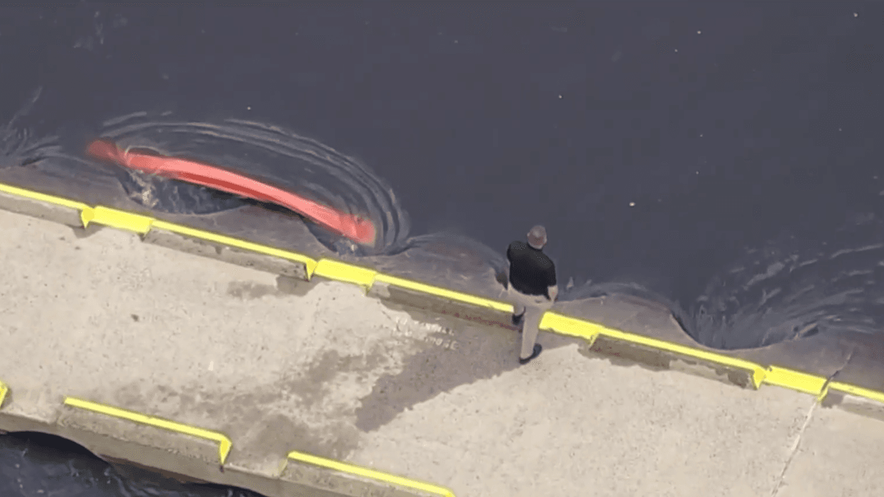 Park ranger's capsized boat