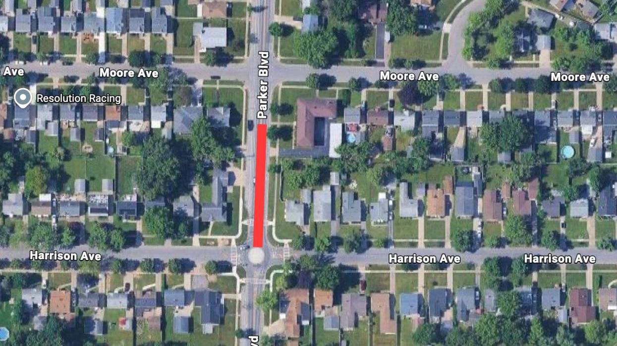 Parker Boulevard water main break