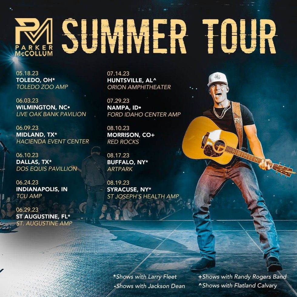 PArker McCollum 2023 Tour Dates
