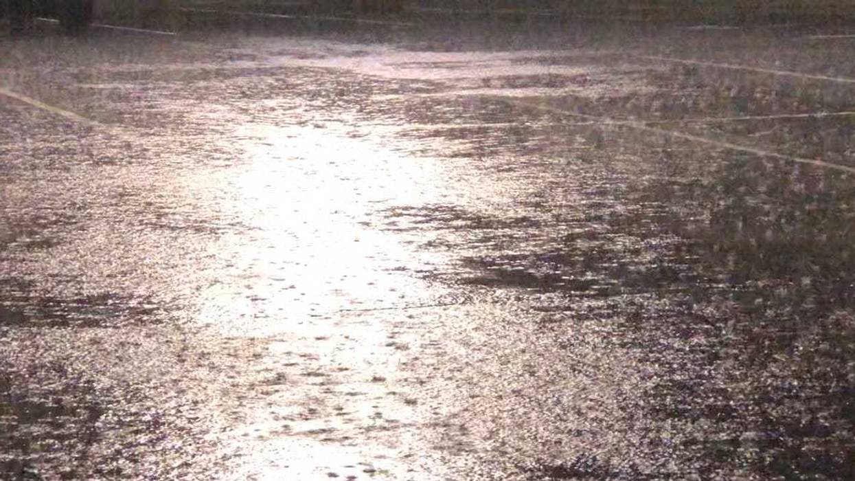 Parking lots became small ponds as the remains of Ida moved into Connecticut; a Flash Flood Watch was on statewide, 9/1/21