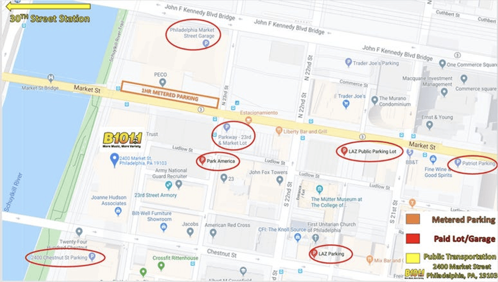 Parking near 2400 Market