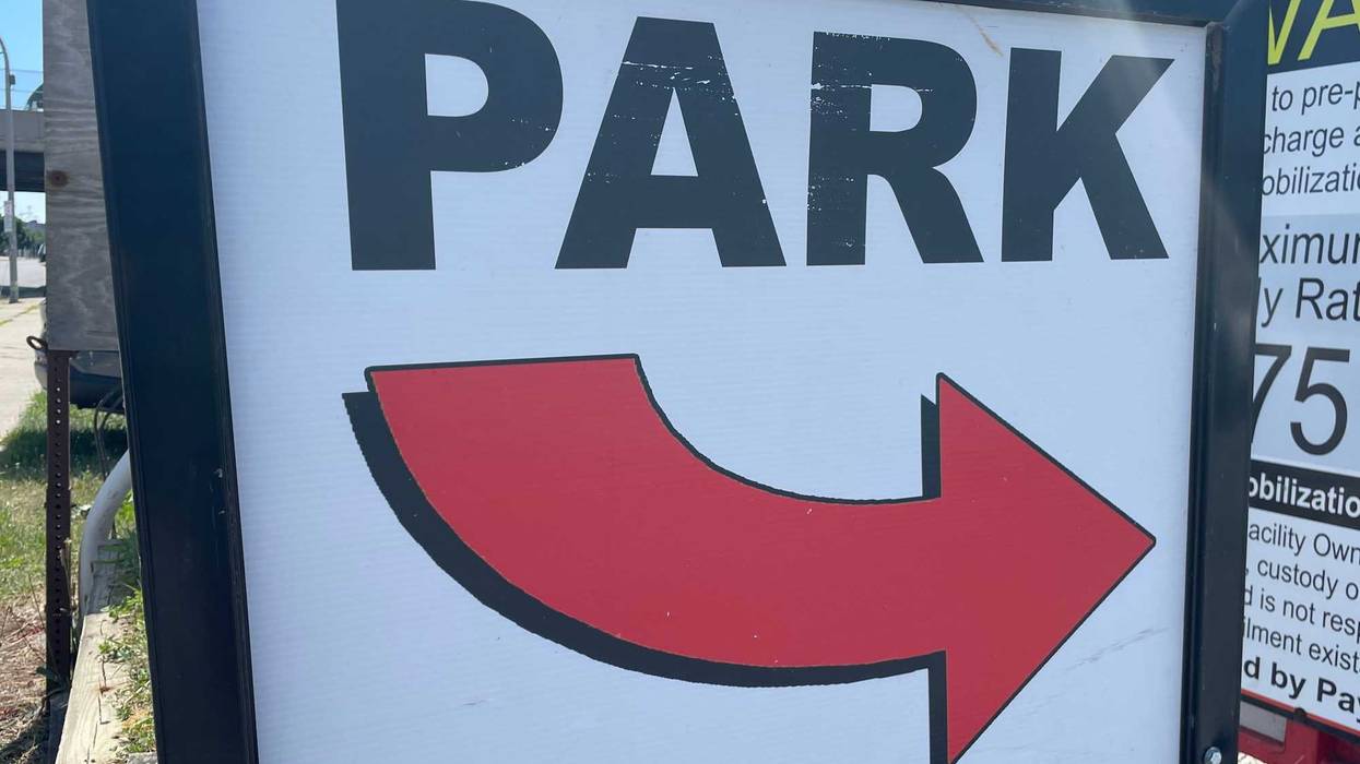 Parking sign