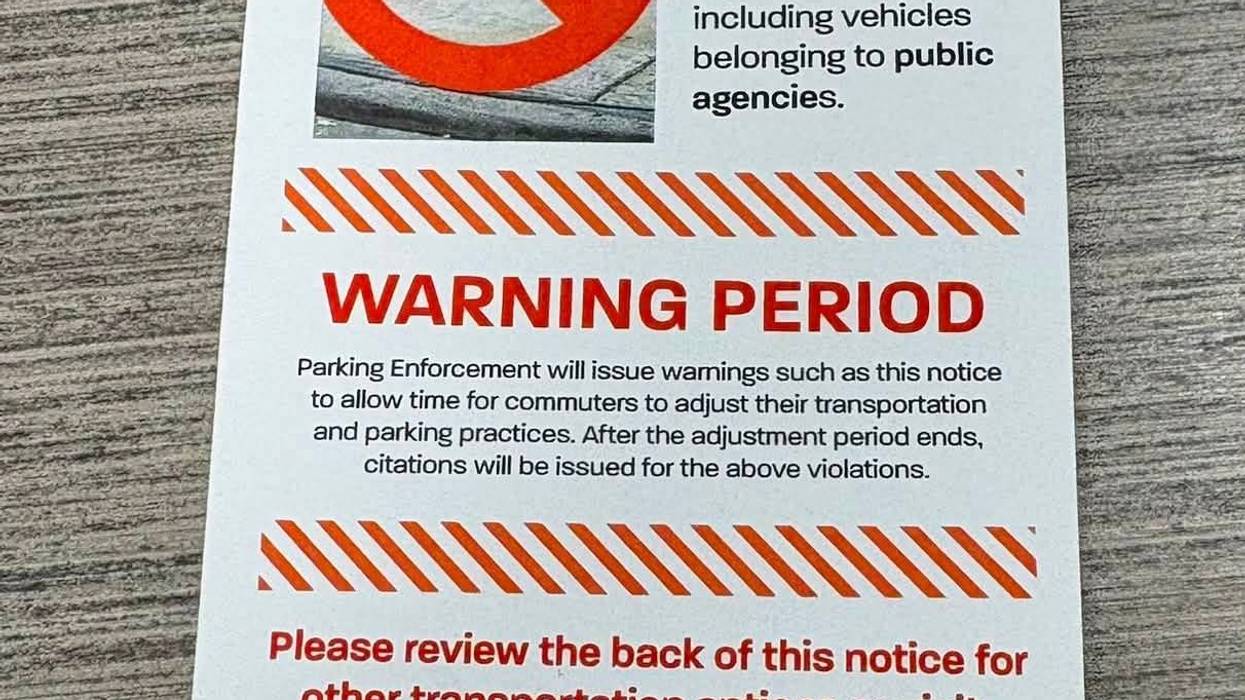Parking Warning Notice