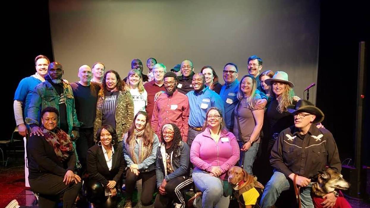 Participants in CAMMO songwriting workshop