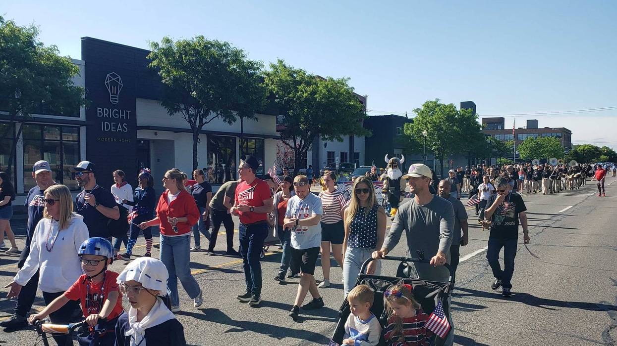 Participants in the Memorial Day parade in Royal Oak
